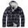 Hooded Lumberjacket-Black/grey