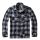 Jeff fleece Shirt Jacket-Black-grey