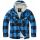 Hooded Lumberjacket-Black/blue